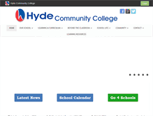 Tablet Screenshot of hydecommunitycollege.org.uk